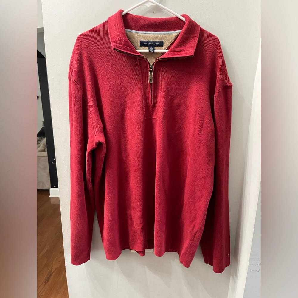 Tommy Hilfiger zip up pullover.